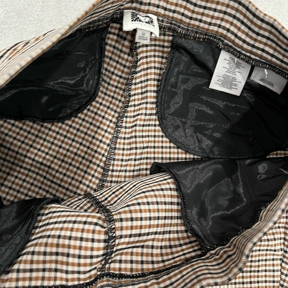 [M]Anne Klein Brown and Cream Plaid Pants NWOT - Picture 7 of 11